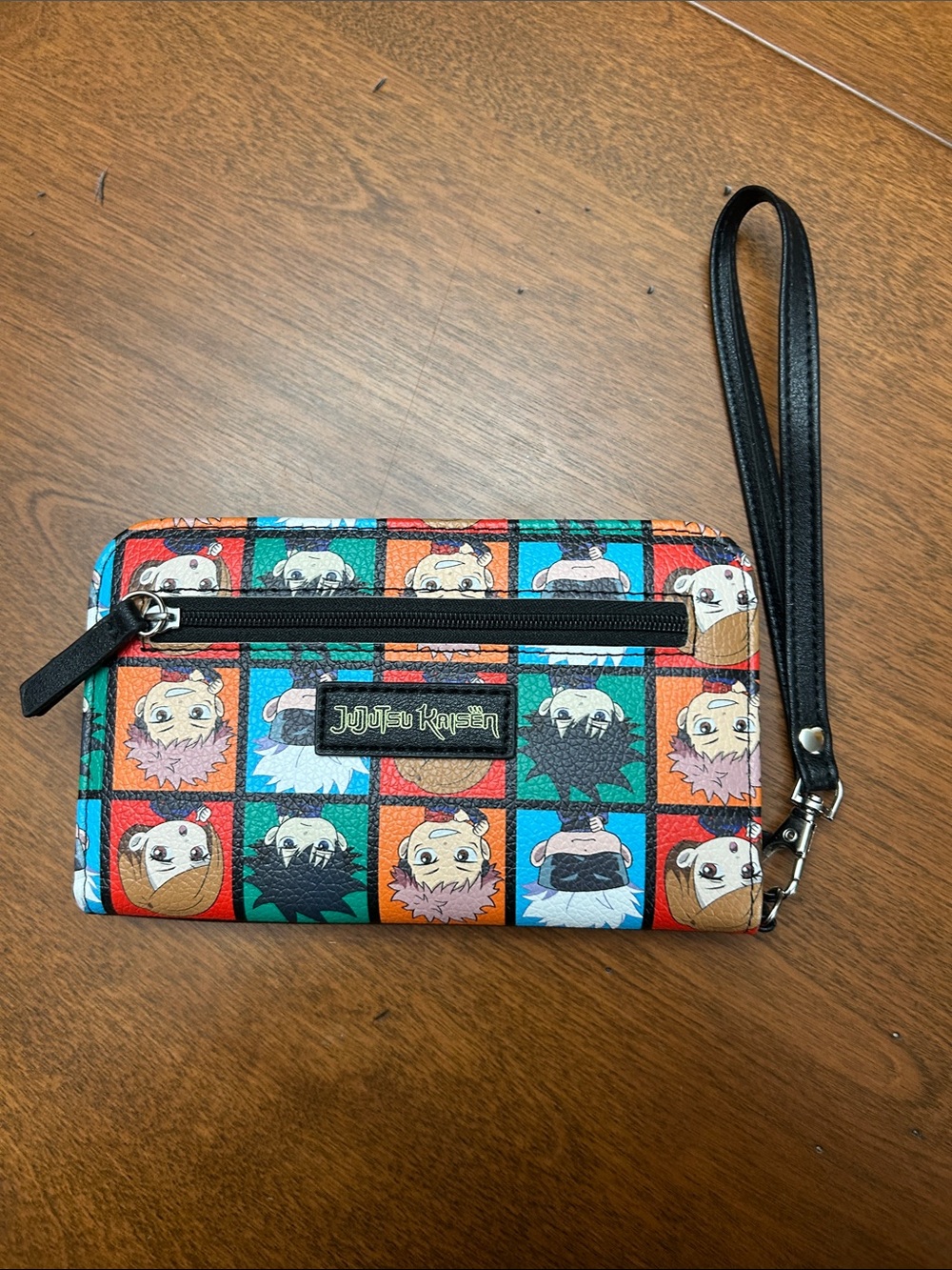 Anime Character Print Kids Wristlet Wallet - Multicolor